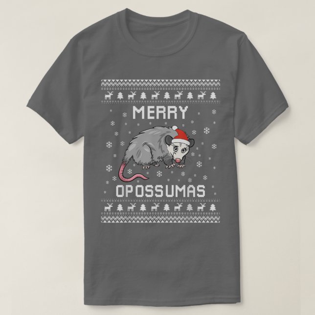 Opossum Ugly Navidades Sweater Opossum Lover Holid (Diseño del anverso)