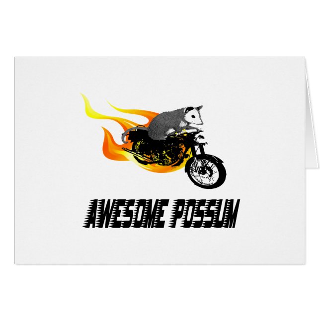 Oposum impresionante del jinete de la bici (Anverso (Horizontal))