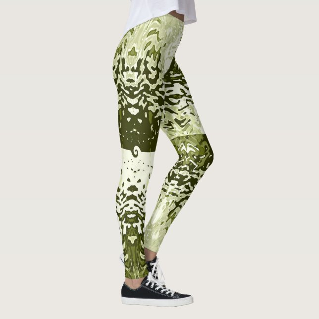 Opposites Attract Leaf Green Leggings (Derecha)