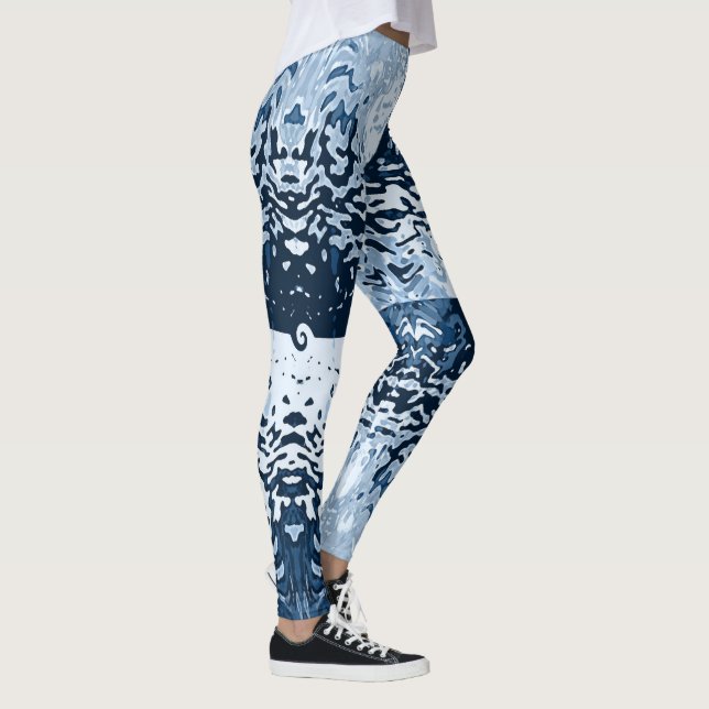 Opposites Attract Navy Blue Leggings (Derecha)