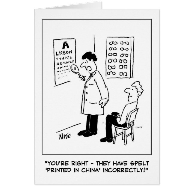 Optician haciendo una prueba ocular (Frente)