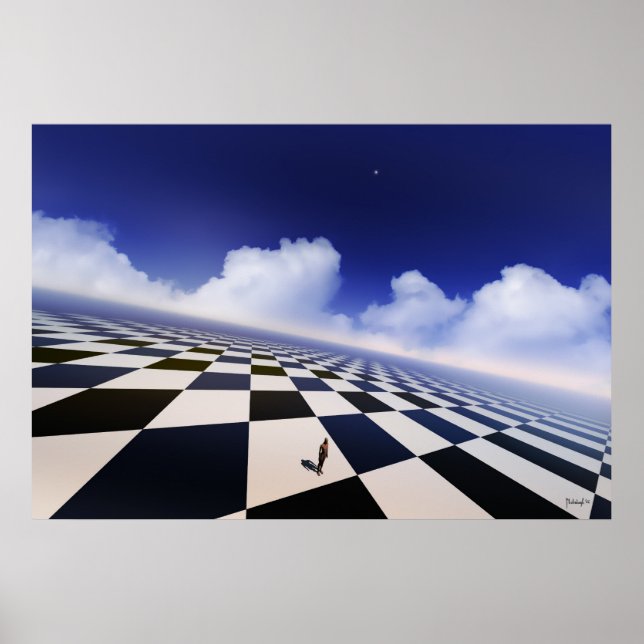 Opuestos interminables - impresión surrealista (Frente)