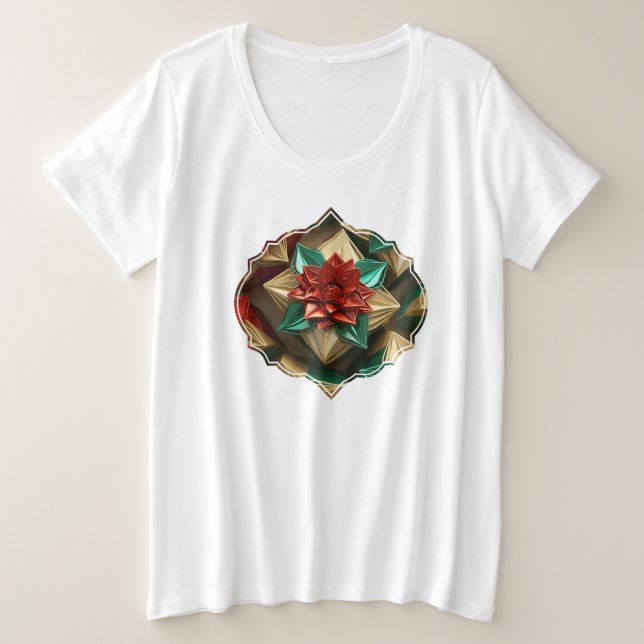 Opulencia de Yuletide: Hilos Dorados de Navidad (Anverso del diseño)