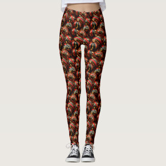 Opulencia festiva - Navidades Baubles Leggings BGR