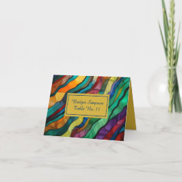 Opulenta tarjeta de invitado de boda africana de d