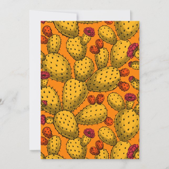 Opuntia florida en amarillo (Anverso)