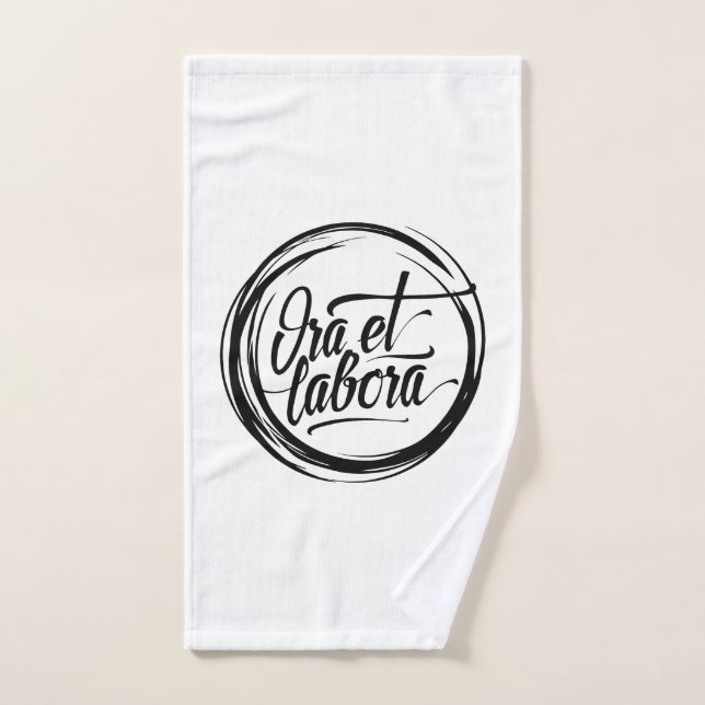 Ora et labora (Toalla de mano)