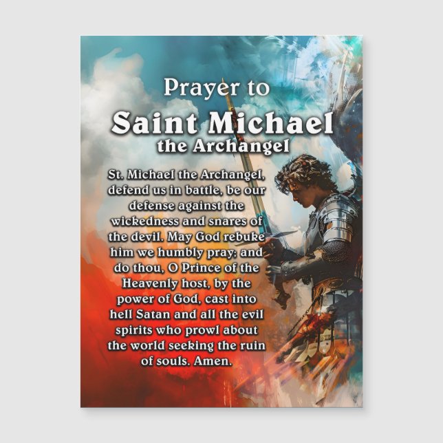 Oración a San Miguel el Arcángel (Anverso)
