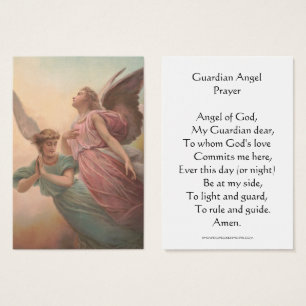Oración a tu tarjeta sagrada Ángel de la Guardia