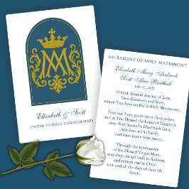 Oración Católica de Boda Azul Mariana