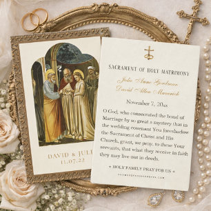 Oración católica de boda Espousal Virgen María