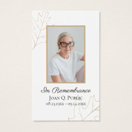 Oración conmemorativa del funeral de Fall Oak Leav