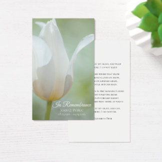 Oración conmemorativa del funeral de la flor de tu