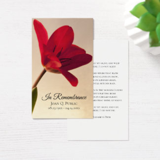 Oración conmemorativa del funeral de la Primavera 