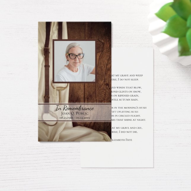 Oración conmemorativa del funeral occidental satin (Escritorio)