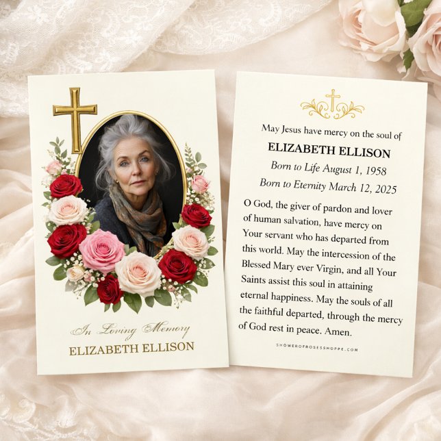 Oración de foto conmemorativa de funeral religioso (Subido por el creador)