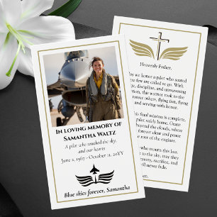 Oración de Foto de Funeral para Piloto de Aviación