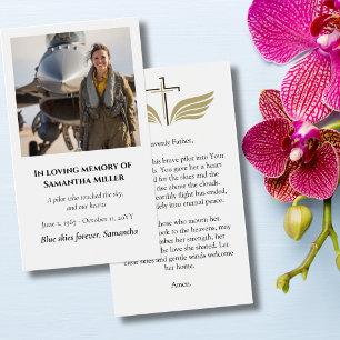 Oración de Foto de Funeral para Piloto de Aviación