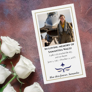 Oración de Foto de Funeral para Piloto de Aviación