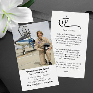 Oración de Foto Funeral para Piloto de Aviación Mo