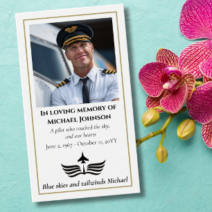 Oración de Foto Funeral para Piloto de Aviación Mo