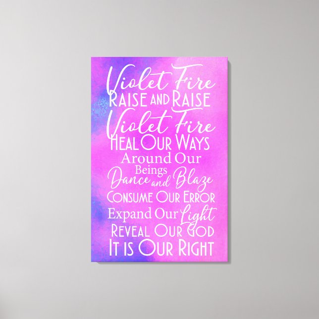 Oración de Fuego Violento: Arte de Energía Espirit (Anverso)