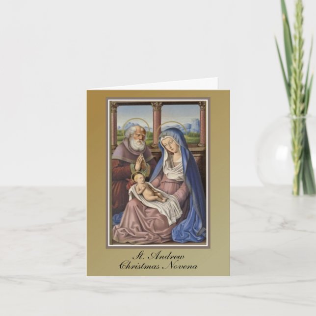 Oración de la Novena de Navidad de San Andrés (Anverso)