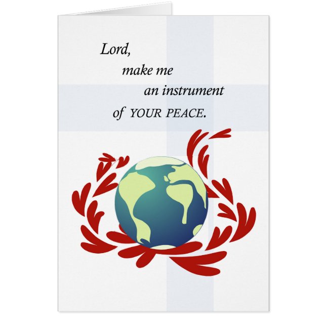 Oración de la Paz de San Francisco (Frente)