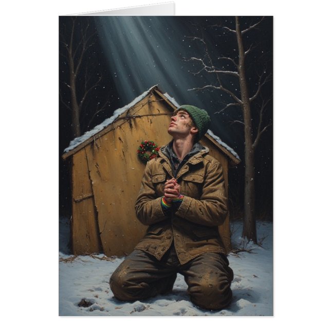 Oración de Navidades homosexuales sin hogar - Tarj (Frente)