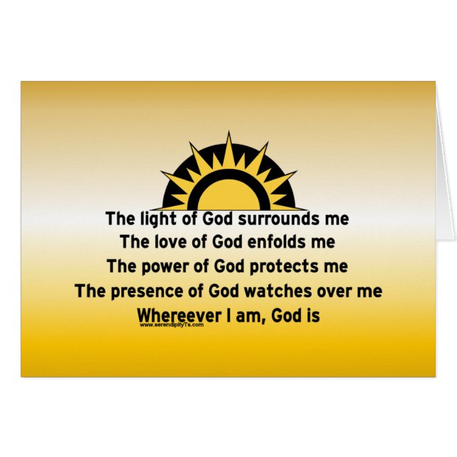 Oración de protección (Anverso (Horizontal))