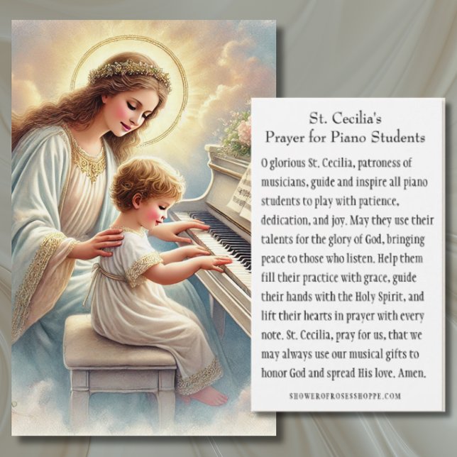 Oración de San Cecilia por estudiantes de piano (Subido por el creador)