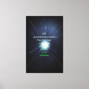 Oración de serenidad inspirando arte cristiano vin