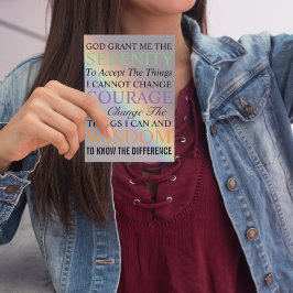 Oración de Serenity Colorful Rainbow