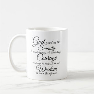 Oración de Serenity por taza de café de Petra Or