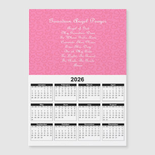 Oración del Ángel de la Guarda Calendario Rosa 202