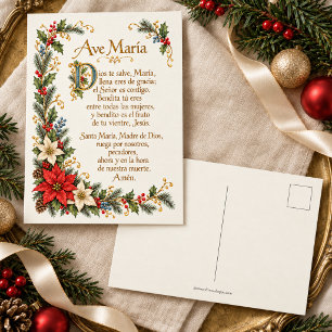 Oración del Ave María de Navidad en español
