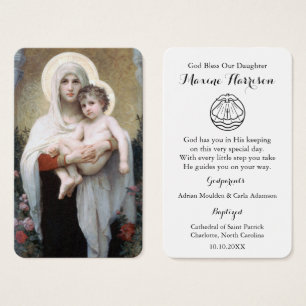 Oración del bautismo Madonna de los Rosas