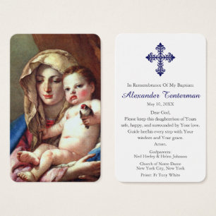 Oración del bautismo   Madonna del Goldfinch