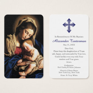 Oración del bautismo   Madonna y niño