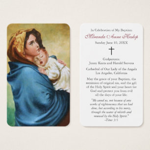 Oración del bautismo   Madonnina