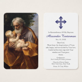 Oración del bautismo | San José y el Niño Jesús