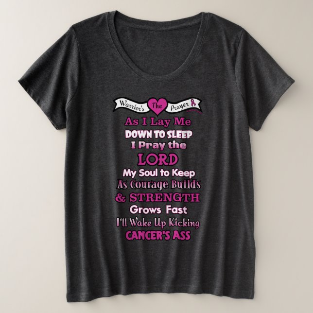 Oración del guerrero... Cáncer de mama (Anverso del diseño)