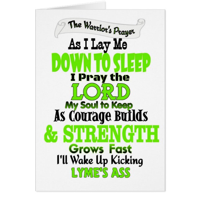 Oración del guerrero... Lyme (Frente)