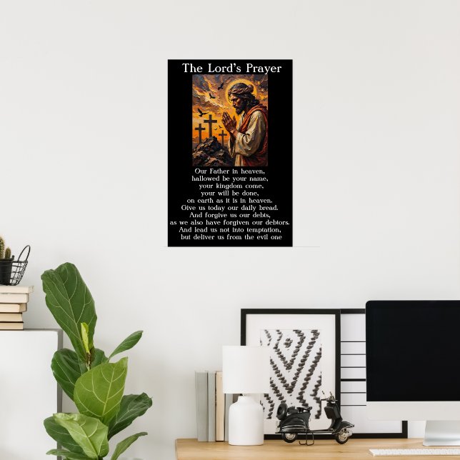 Oración del Señor Arte de Devoción en Getsemaní (Oficina en casa)