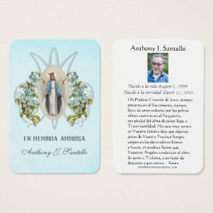Oración en memoria de María Católica Funeral Españ
