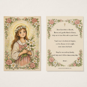 Oración floral religiosa de Sta. María Goretti