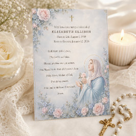 Oración fúnebre católica de la Madre Bendita Memor