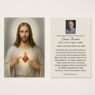 Oración Fúnebre Católica Jesús de Corazón Sagrado