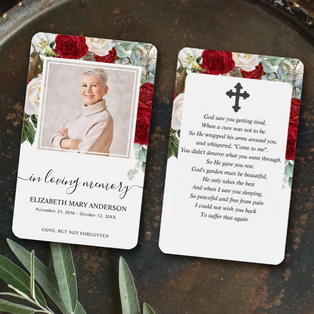 Oración fúnebre de la foto floral de Roses rojos (Subido por el creador)