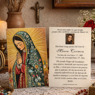 Oración fúnebre española Virgen de México Guadalup